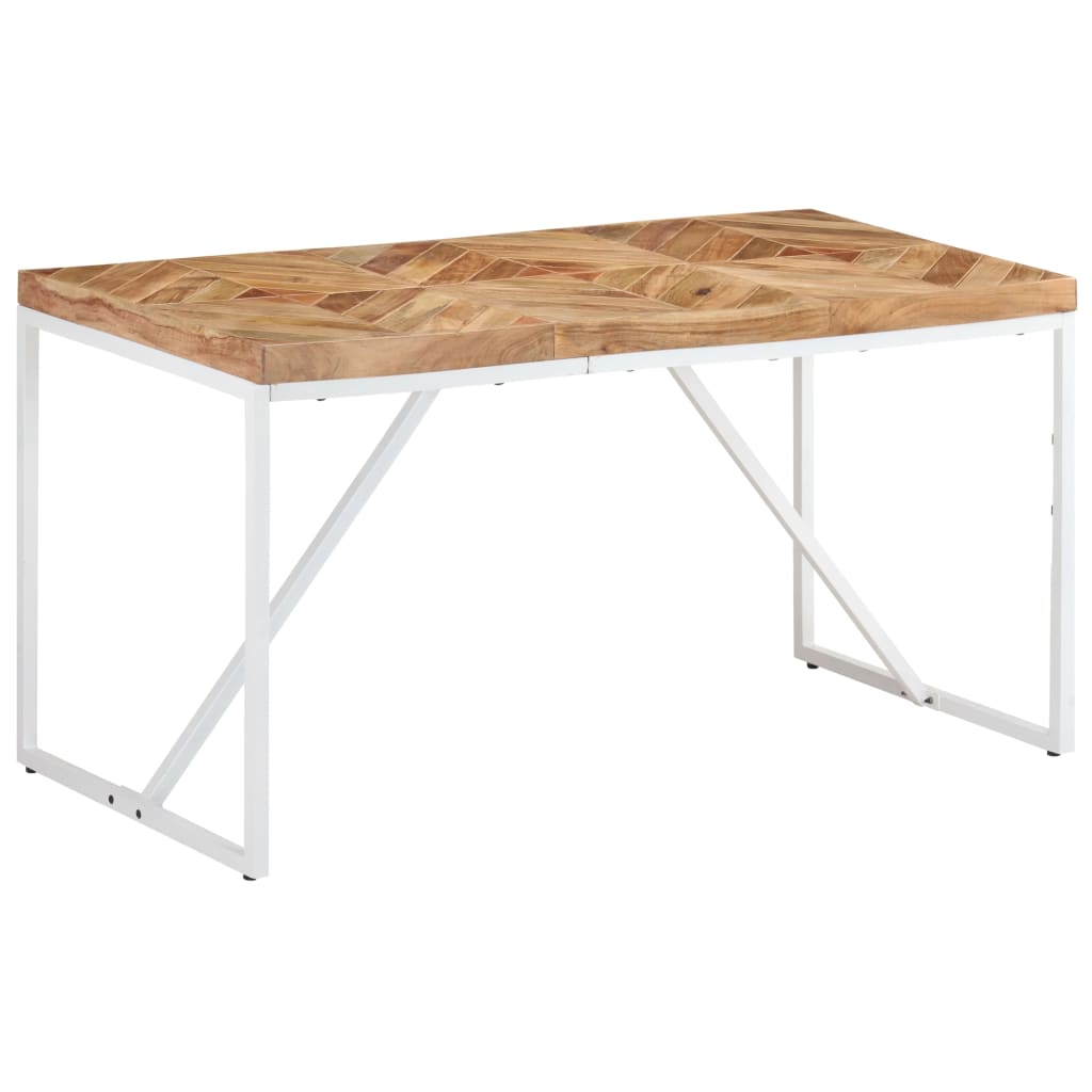 vidaXL Jedilna miza 140x70x76 cm trden akacijev in mangov les