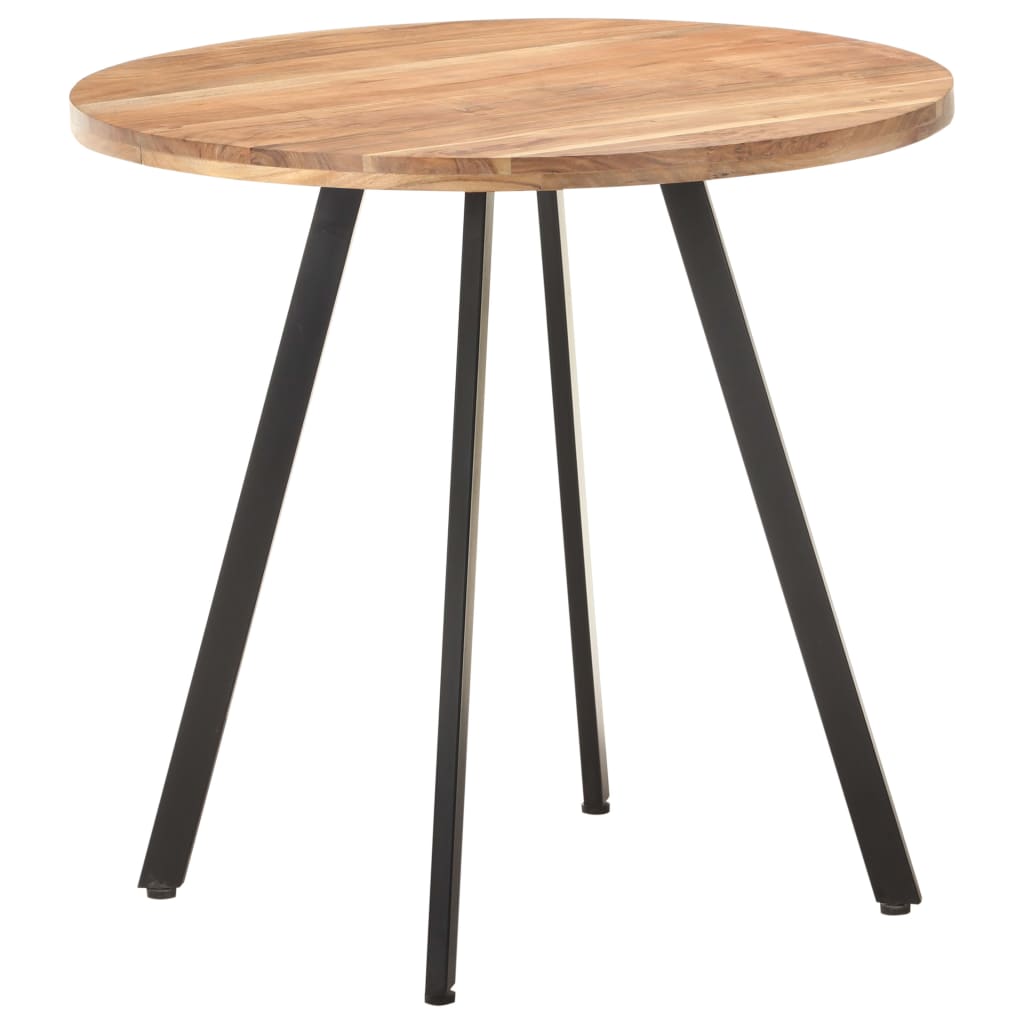 vidaXL Jedilna miza 80 cm trden akacijev les