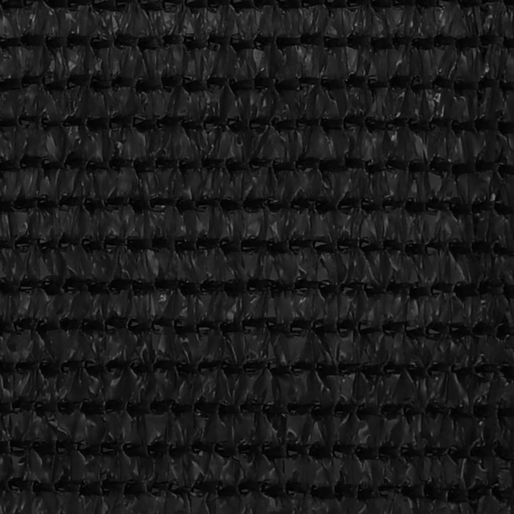 vidaXL Balkonsko platno črno 120x300 cm HDPE
