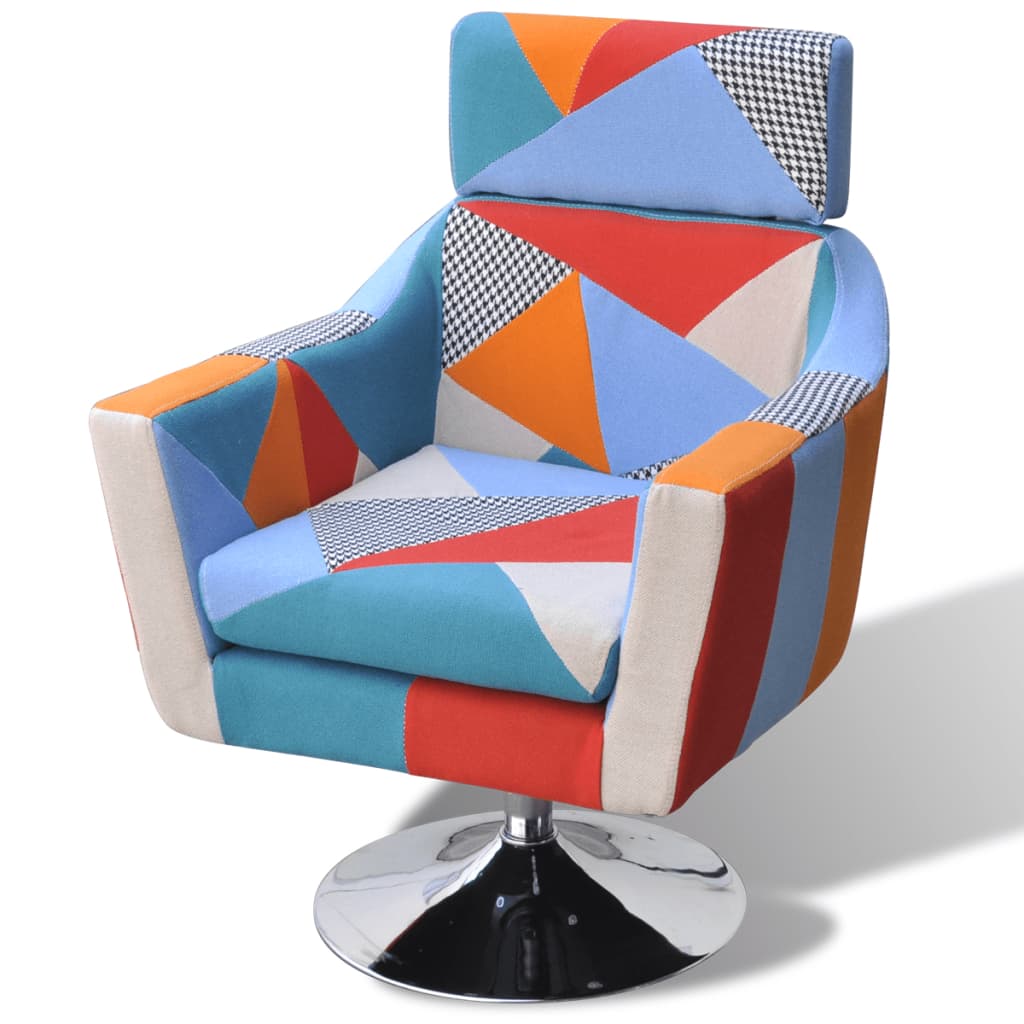 vidaXL TV fotelj z dizajnom mozaika iz blaga