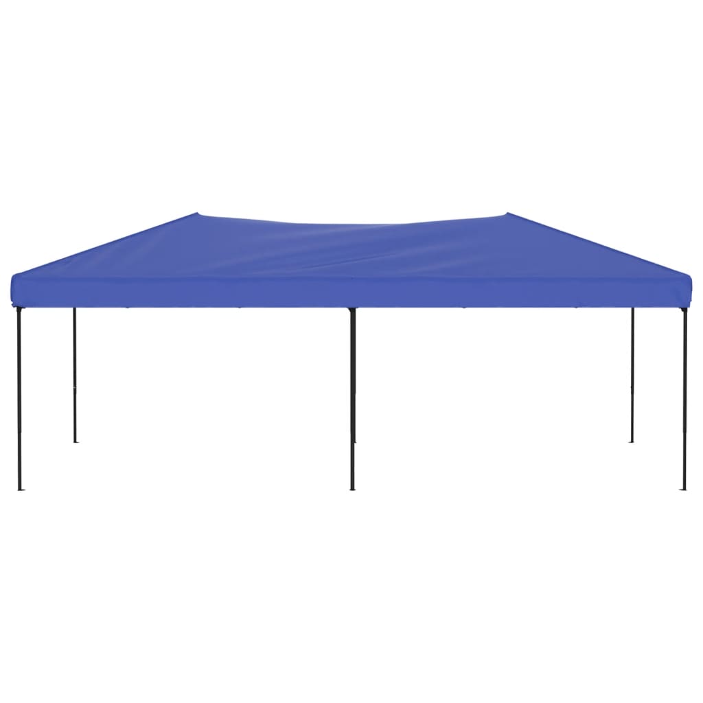 vidaXL Zložljiv vrtni šotor moder 3x6 m