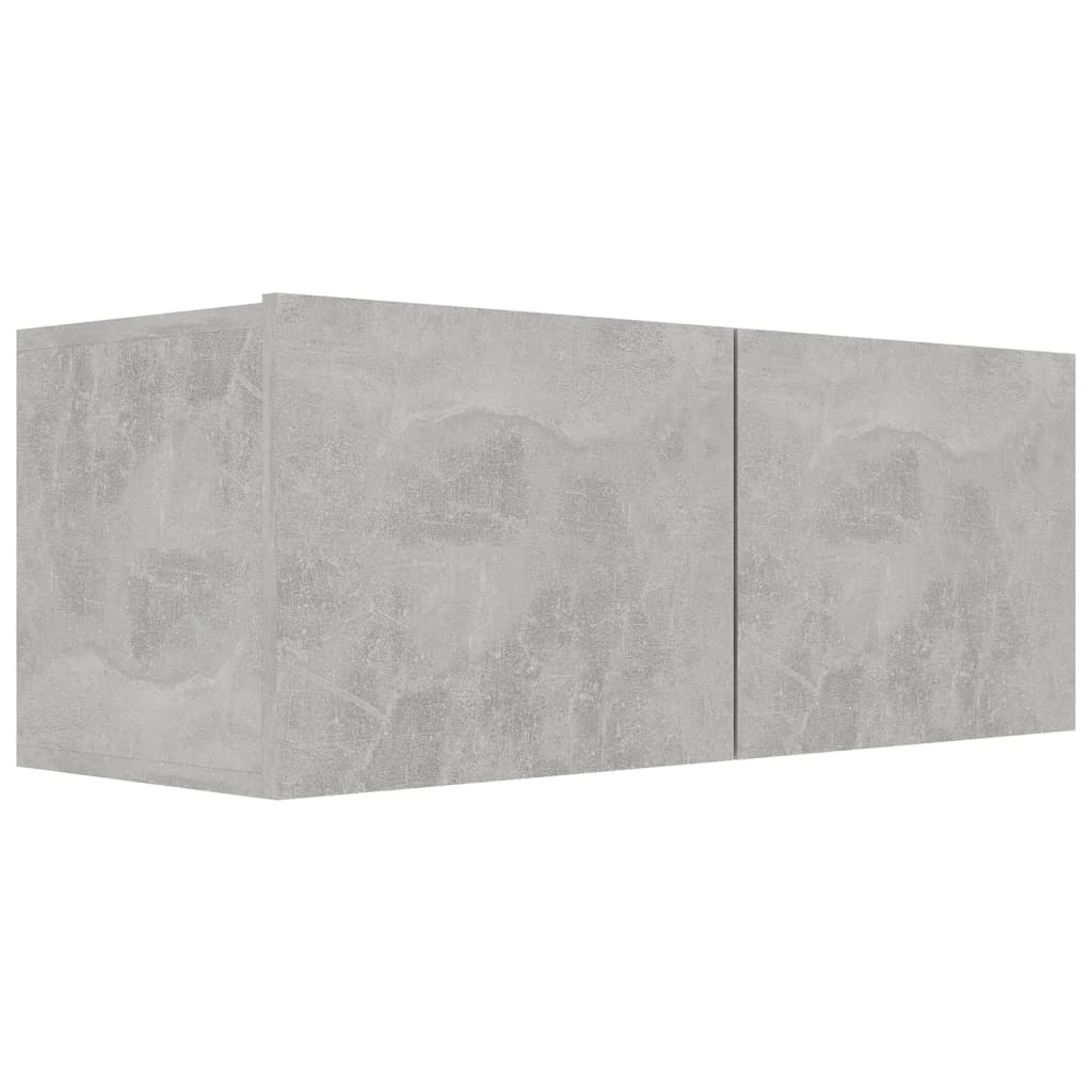 vidaXL TV omarice 3 kosi betonsko siva iverna plošča