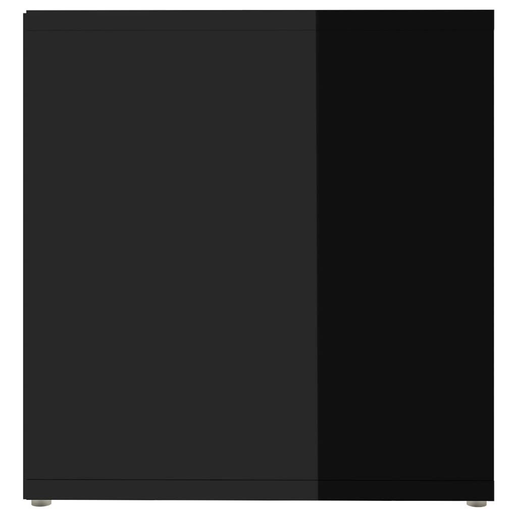 vidaXL TV omarice 2 kosa visok sijaj črne 72x35x36,5 cm iverna plošča