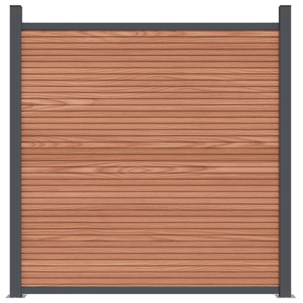 vidaXL Ograjni panel rjav 1218x186 cm WPC