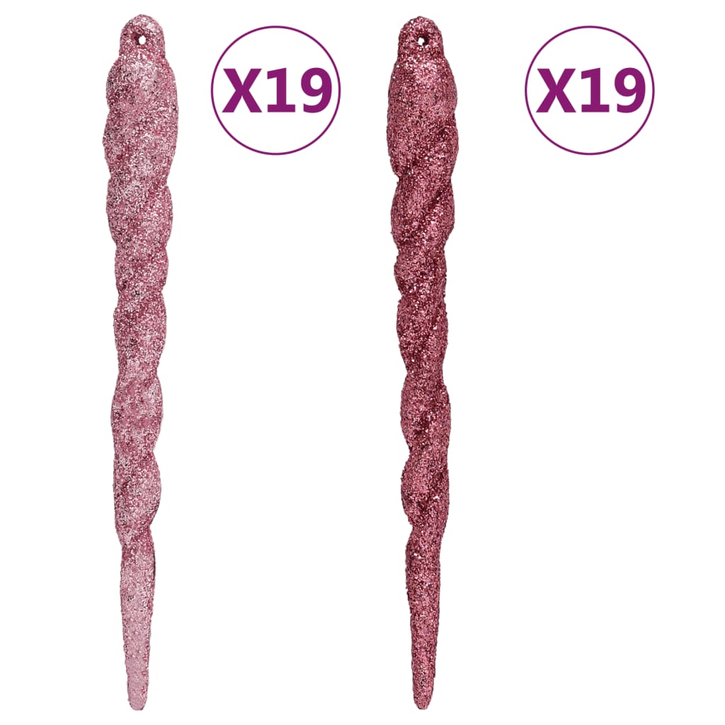 vidaXL Komplet novoletnih bučk 108 kosov bele in roza