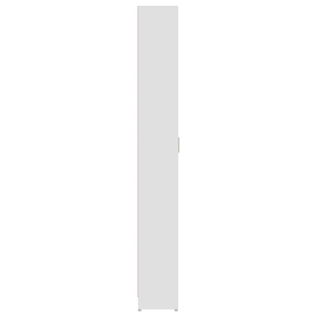 vidaXL Omara za hodnik bela 55x25x189 cm iverna plošča