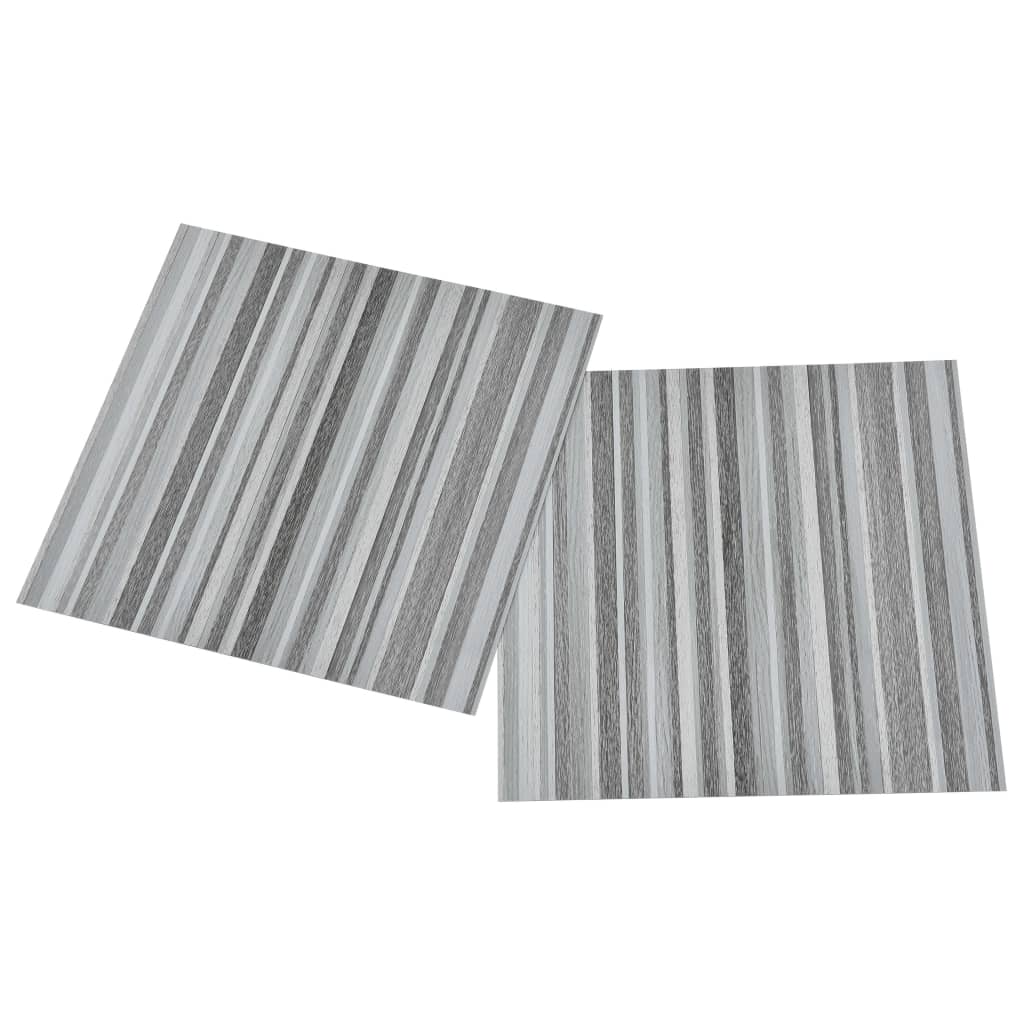 vidaXL Samolepilne talne plošče 55 kosov PVC 5,11 m² svetlo sive