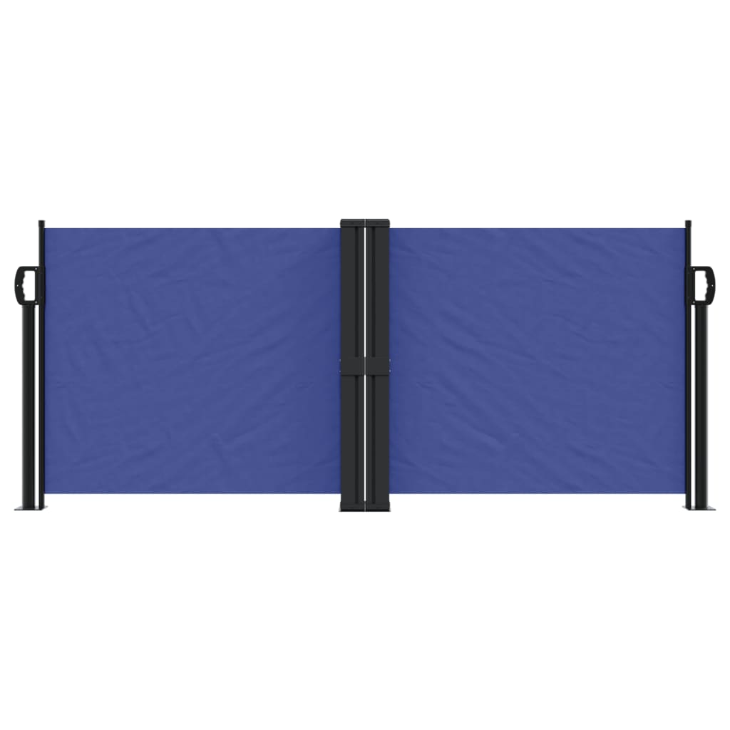 vidaXL Zložljiva stranska tenda modra 100x600 cm