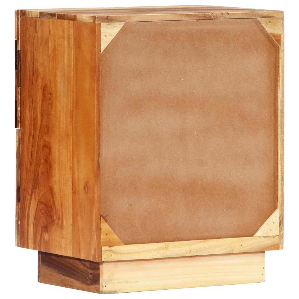 vidaXL Nočna omarica 40x30x50 cm trden predelan les