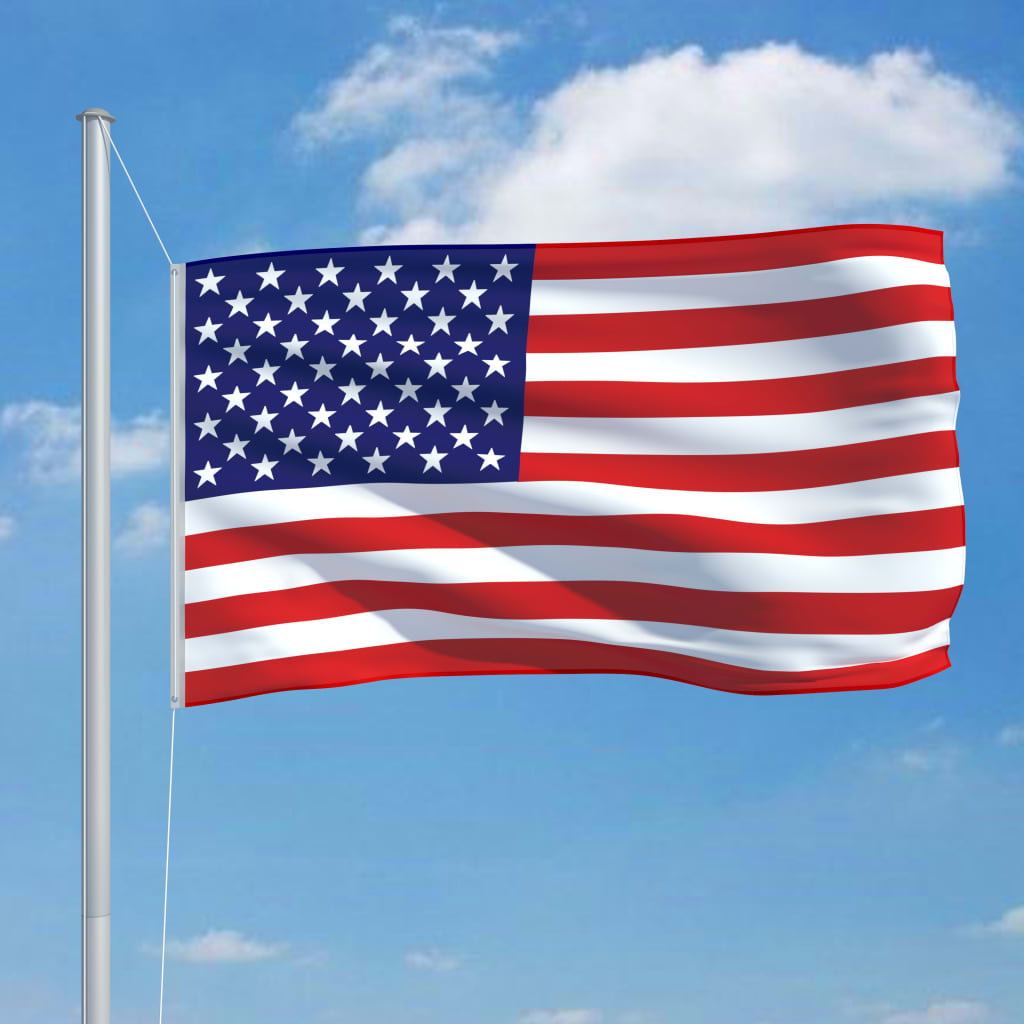 vidaXL Ameriška zastava 90x150 cm