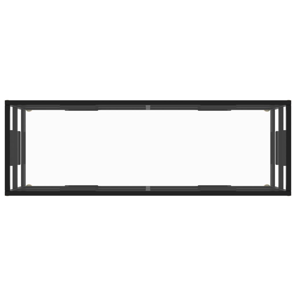 vidaXL TV omarica črna s kaljenim steklom 120x40x40 cm