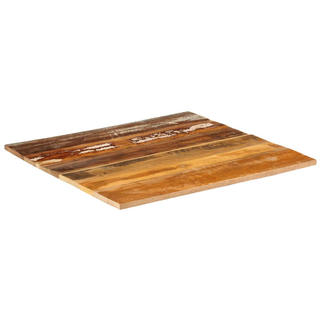 vidaXL Kvadratna mizna plošča 70x70 cm 15-16 mm trden predelan les