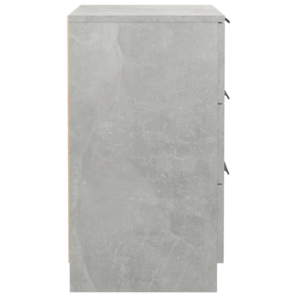 vidaXL Nočna omarica 2 kosa betonsko siva 40x36x65 cm