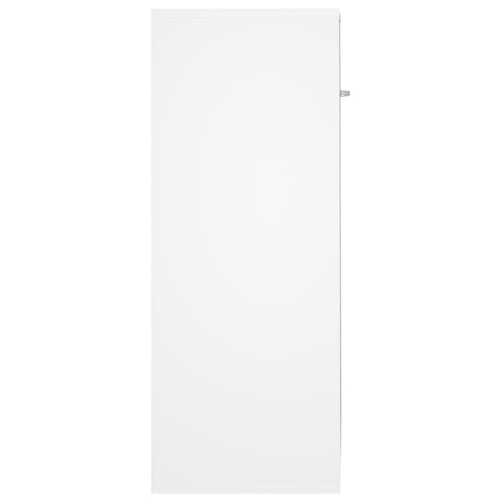 vidaXL Komoda bela 60x30x75 cm iverna plošča