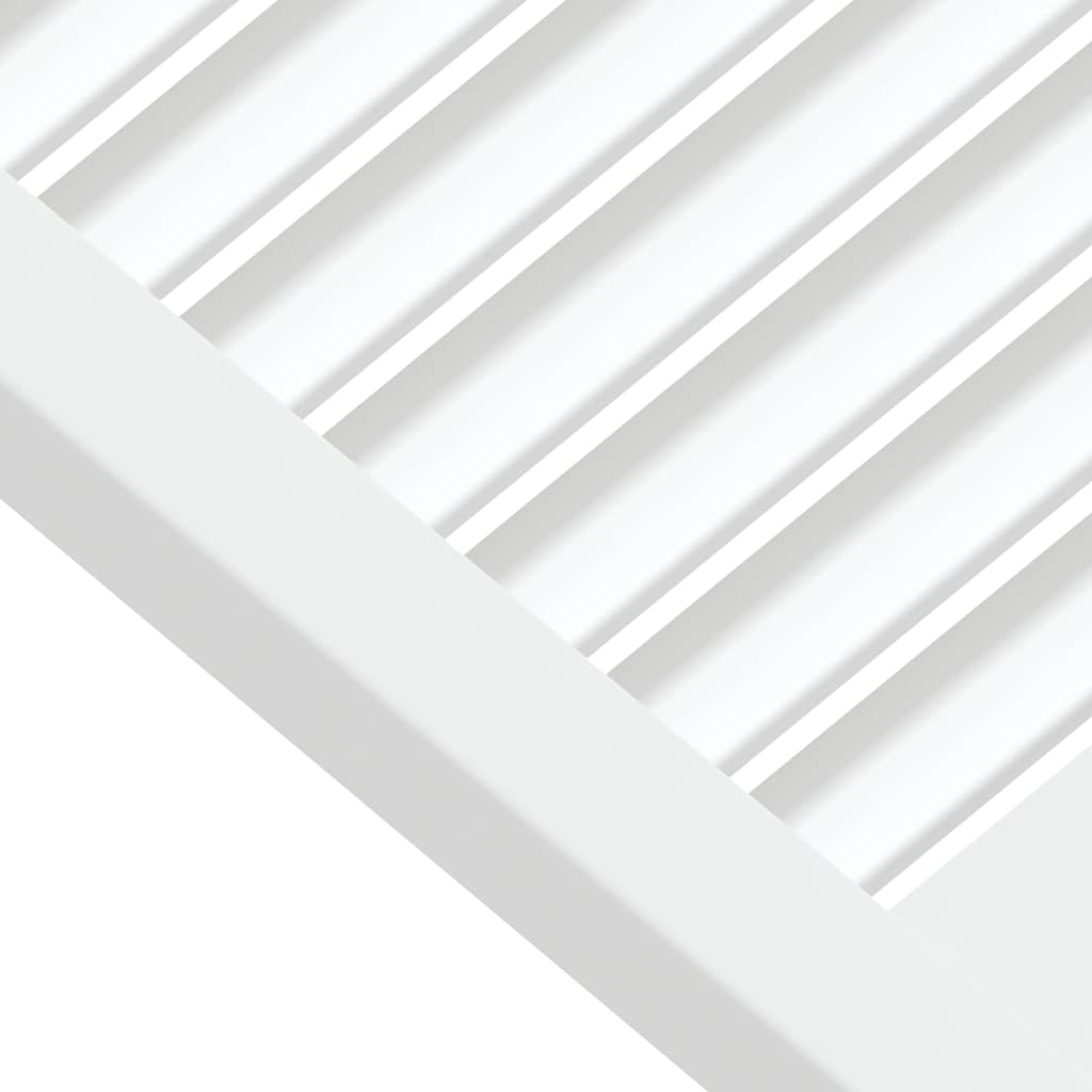 vidaXL Vrata za omarico z letvicami 2 kosa bela 61,5x39,4 cm borovina