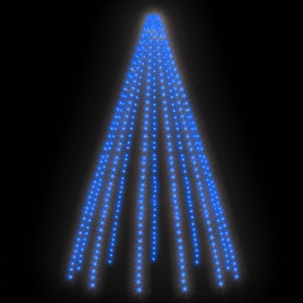 vidaXL Lučke za novoletno jelko 500 LED lučk modre 500 cm