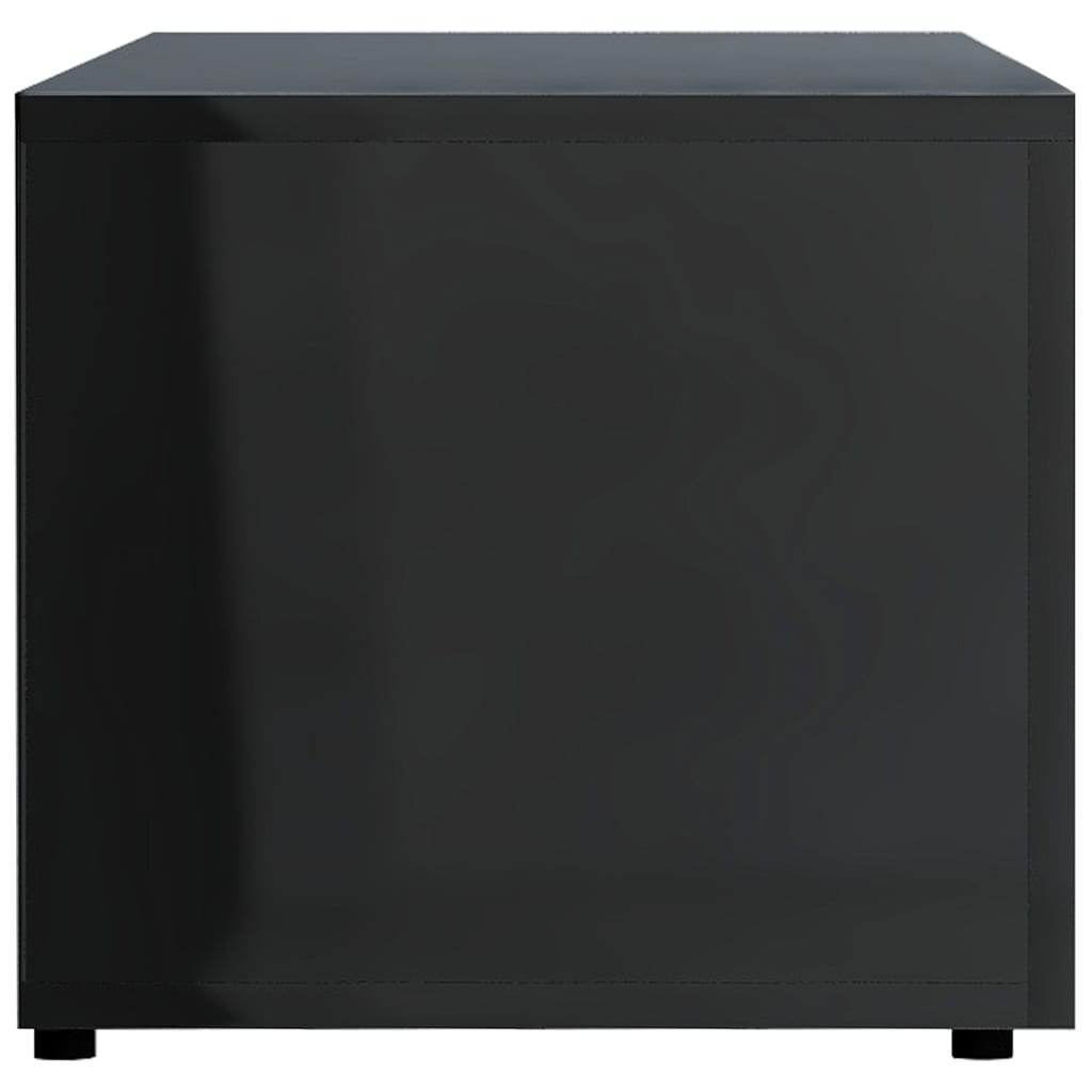 vidaXL TV omarica visok sijaj črna 120x34x30 cm iverna plošča