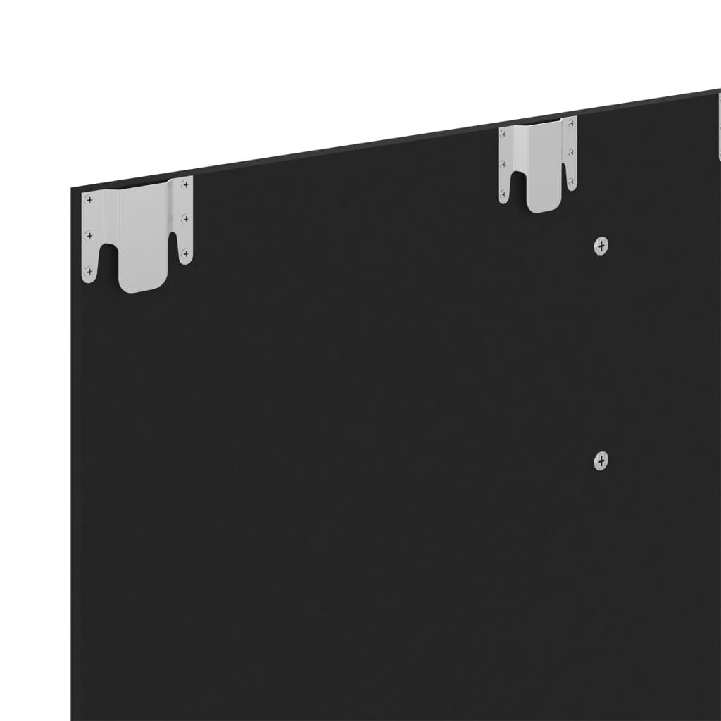 vidaXL Stenska TV omarica črna 120x23,5x90 cm iverna plošča