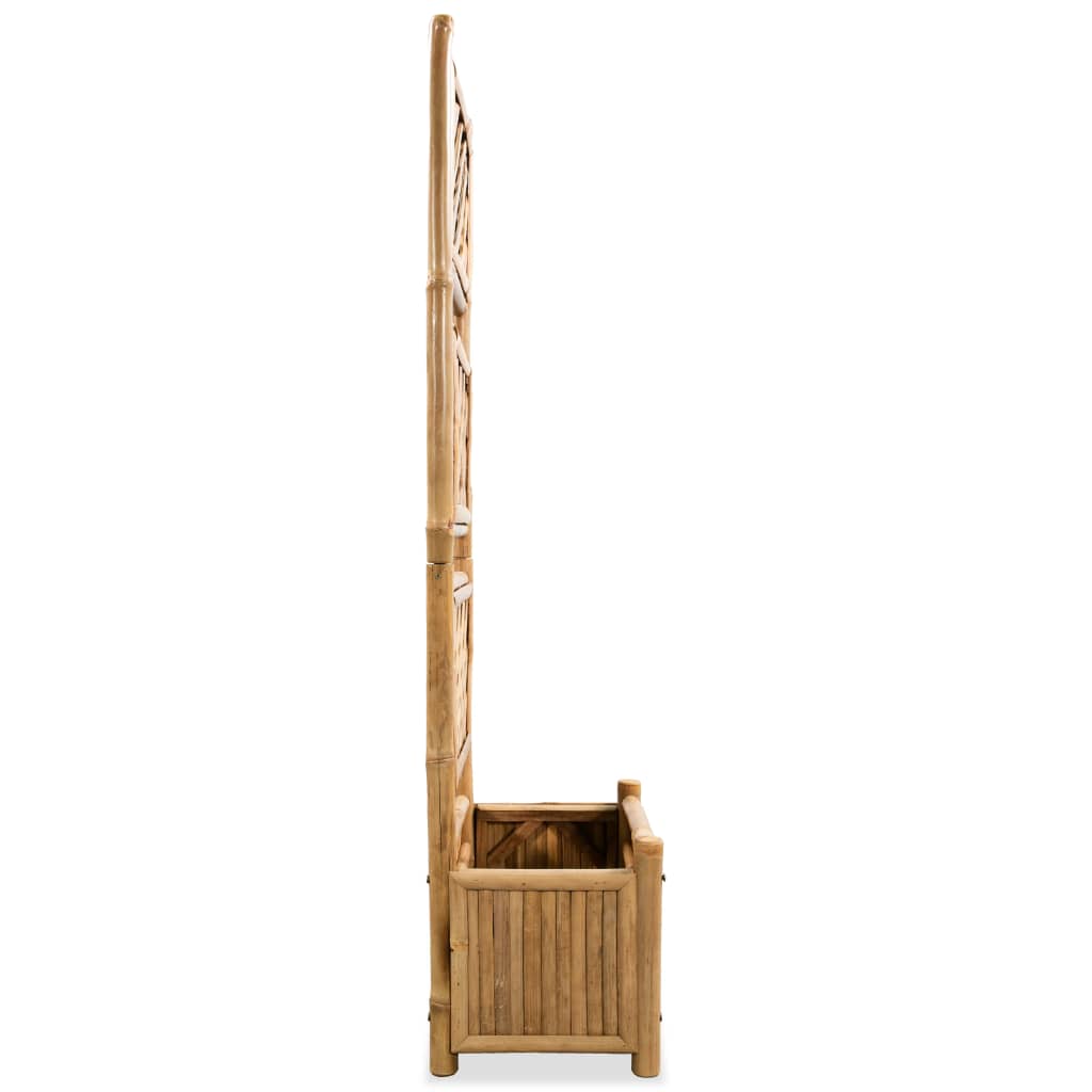 vidaXL Visoka greda z mrežo iz bambusa 40 cm