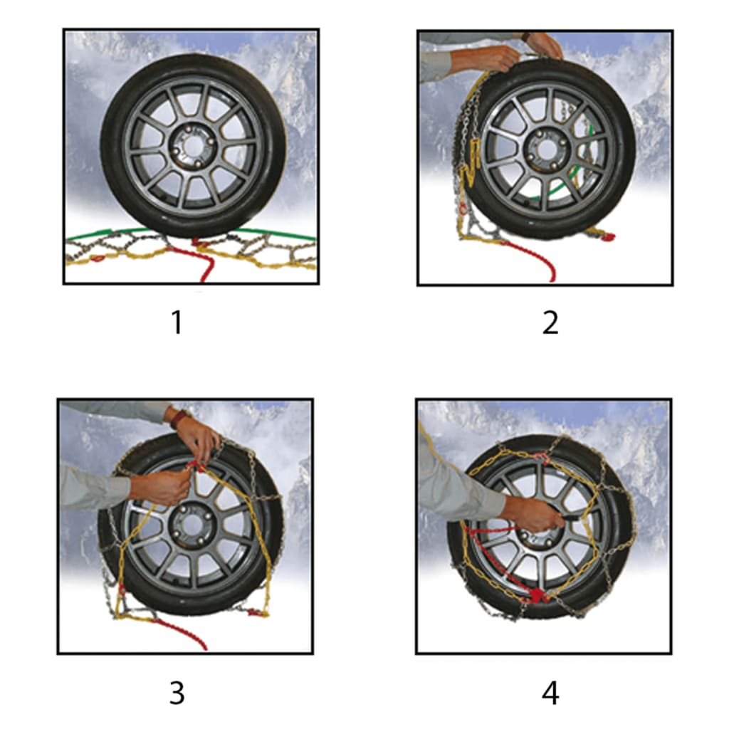 ProPlus Snežne verige za avtomobilske pnevmatike 16 mm KB45 2 kosa