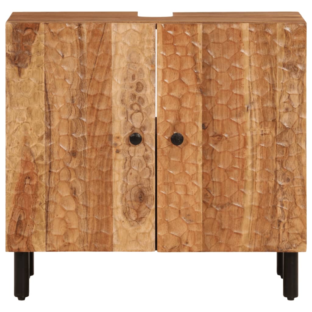 vidaXL Kopalniška omarica 62x33x58 cm trden akacijev les