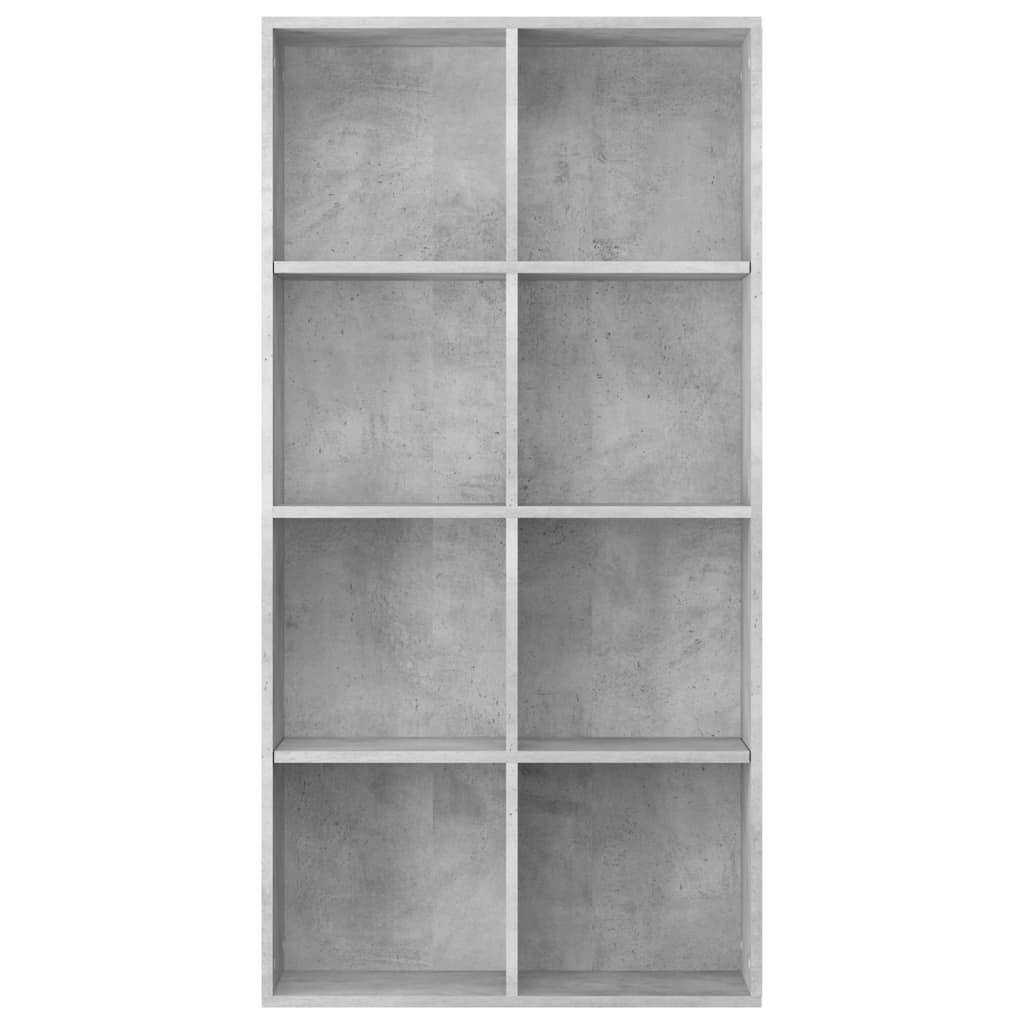 vidaXL Knjižna omara / komoda betonsko siva 66x30x130 cm iverna plošča