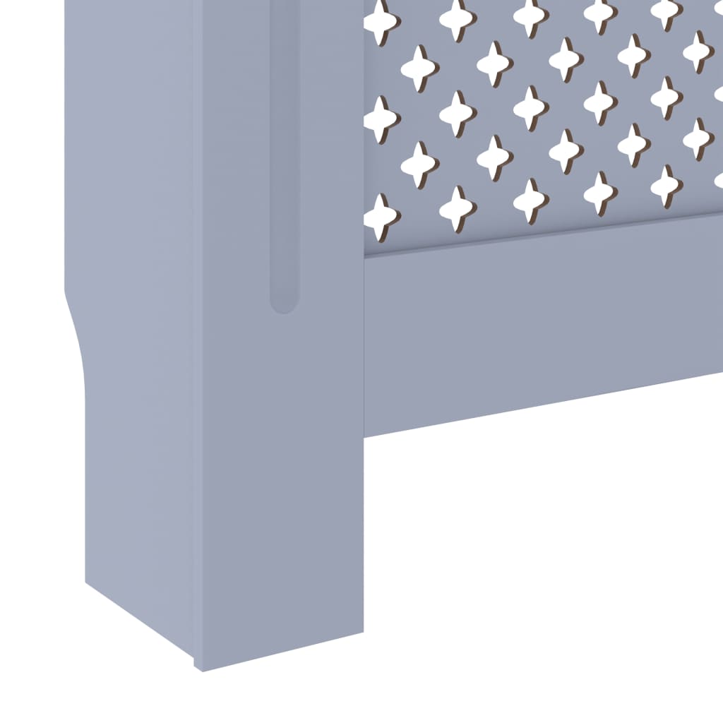 vidaXL Pokrov za radiator siv MDF 78 cm
