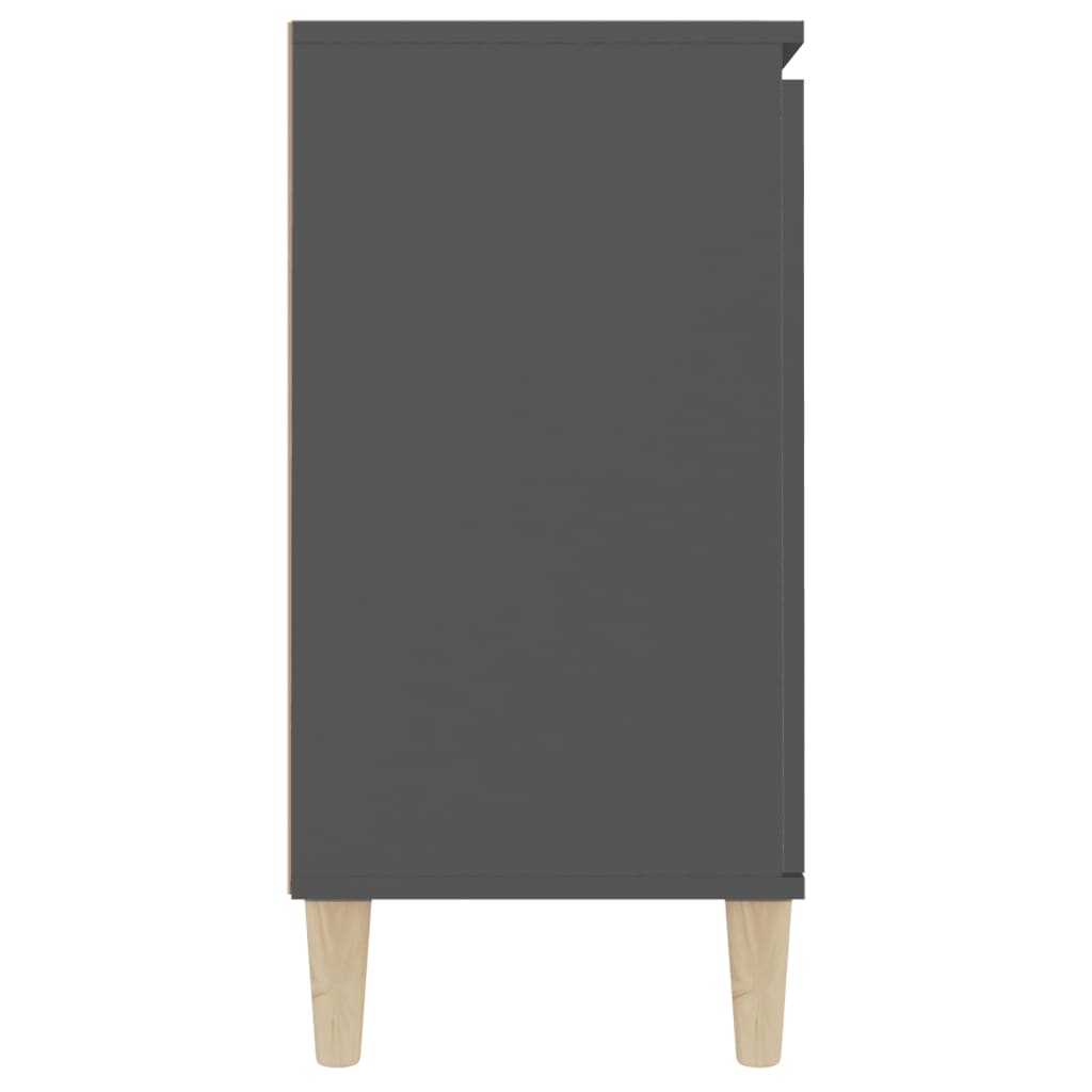 vidaXL Komoda siva 103,5x35x70 cm iverna plošča