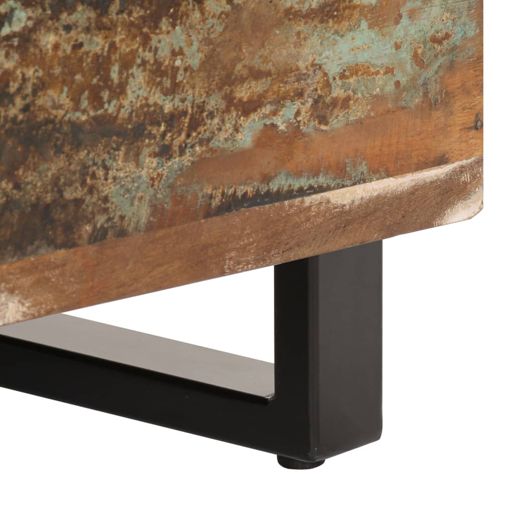 vidaXL Klubska mizica 50x50x35 cm iz trdnega predelanega lesa