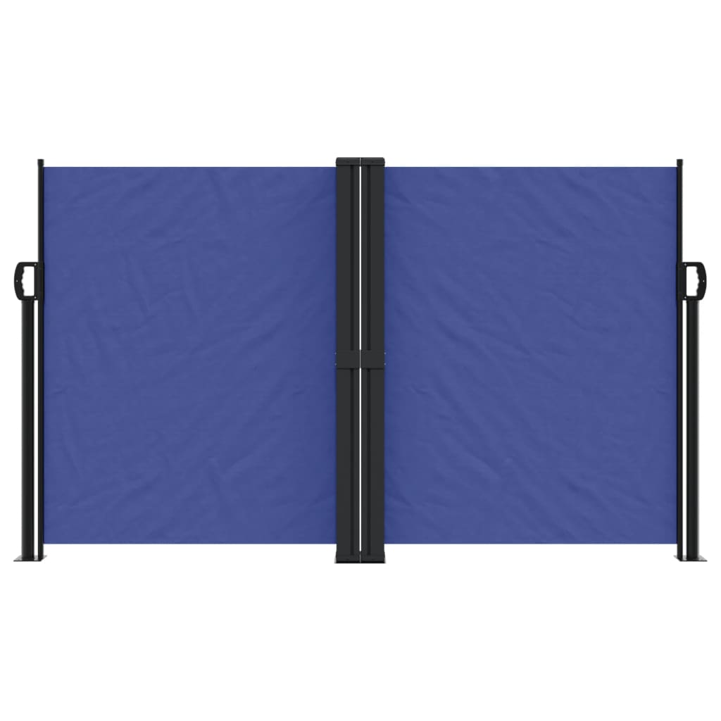 vidaXL Zložljiva stranska tenda modra 140x1000 cm