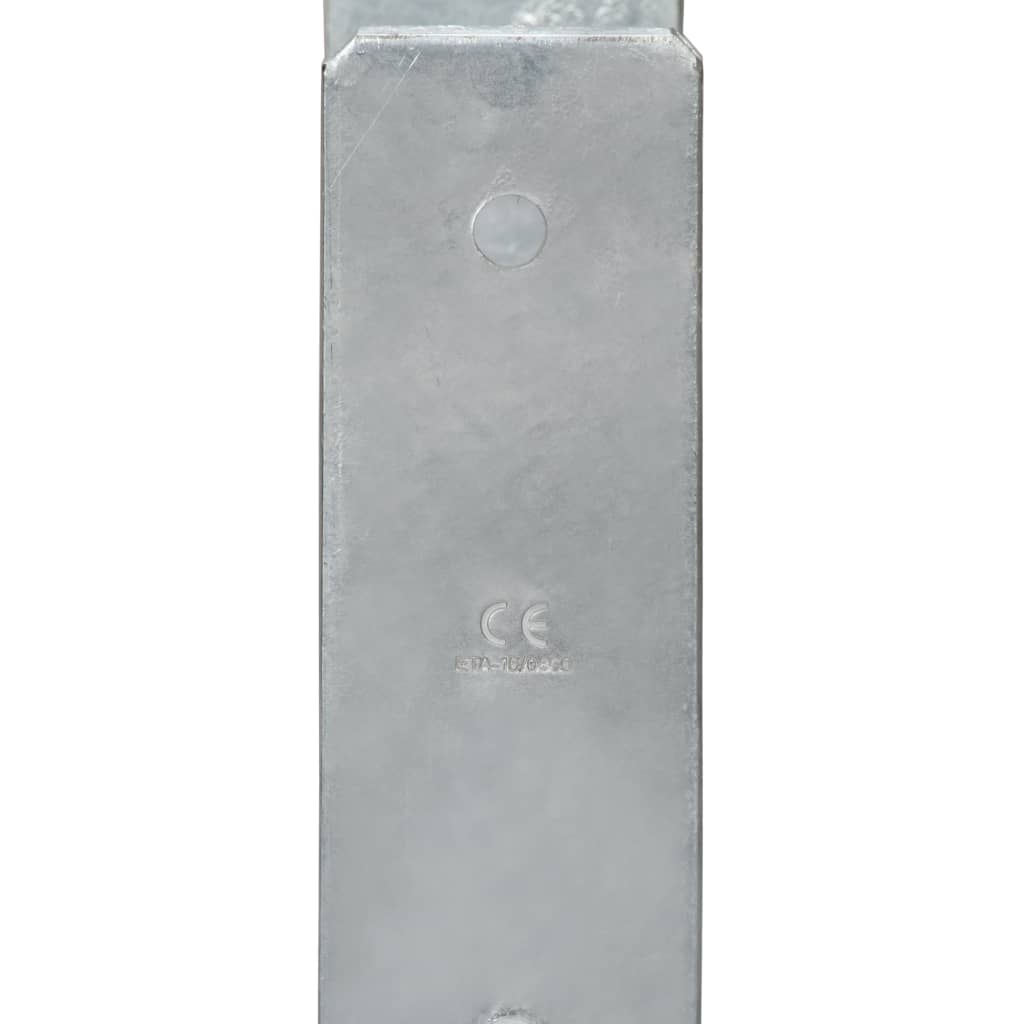 vidaXL Ograjna sidra 6 kosov srebrna 12x6x60 cm pocinkano jeklo