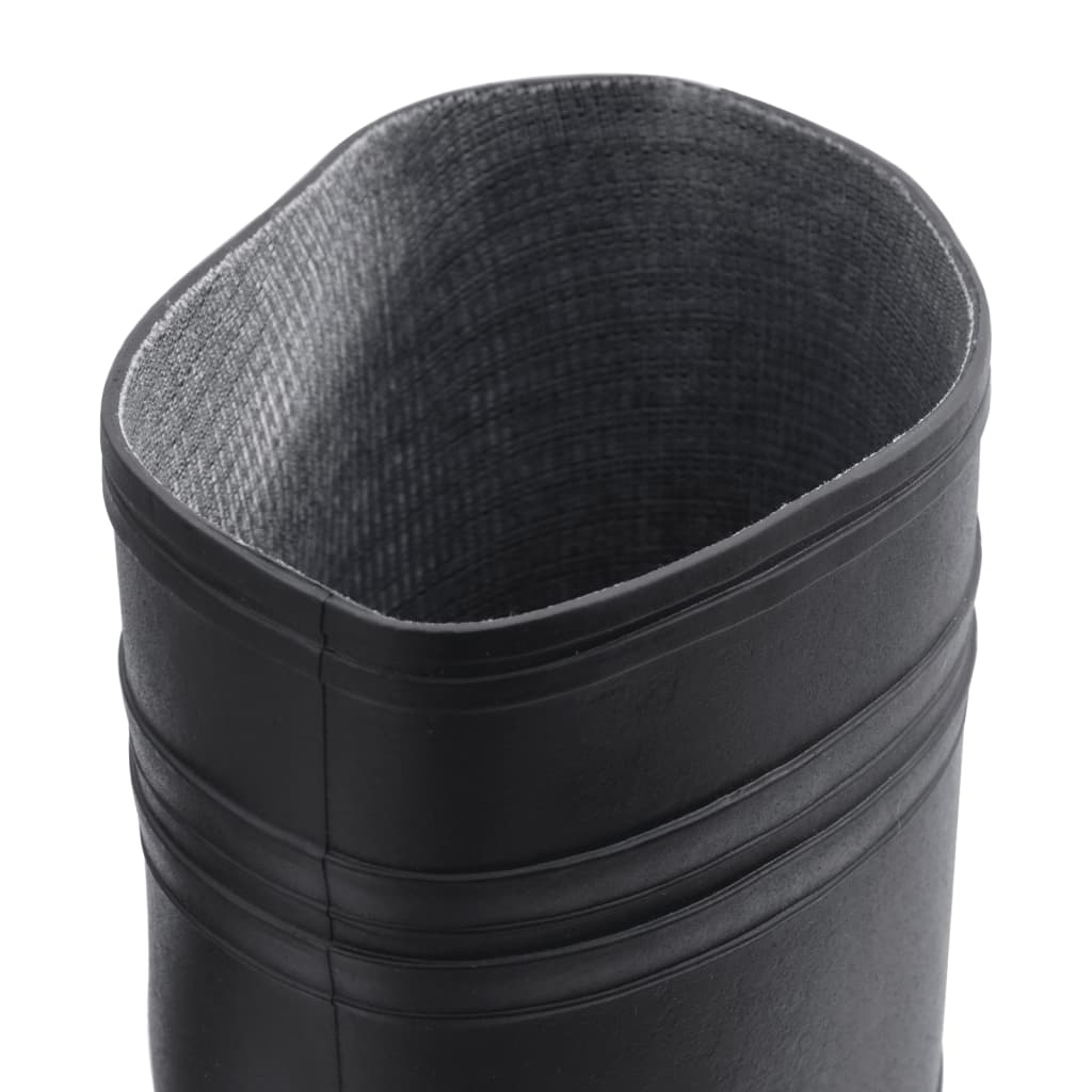 vidaXL Dežni škornji črni velikost 42 PVC