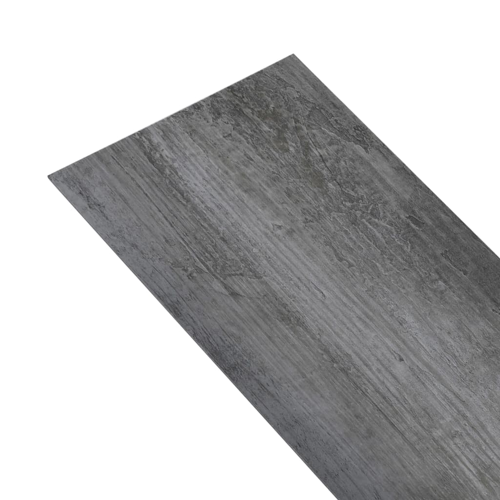 vidaXL Nesamolepilne PVC talne plošče 4,46 m² 3 mm sijoče sive