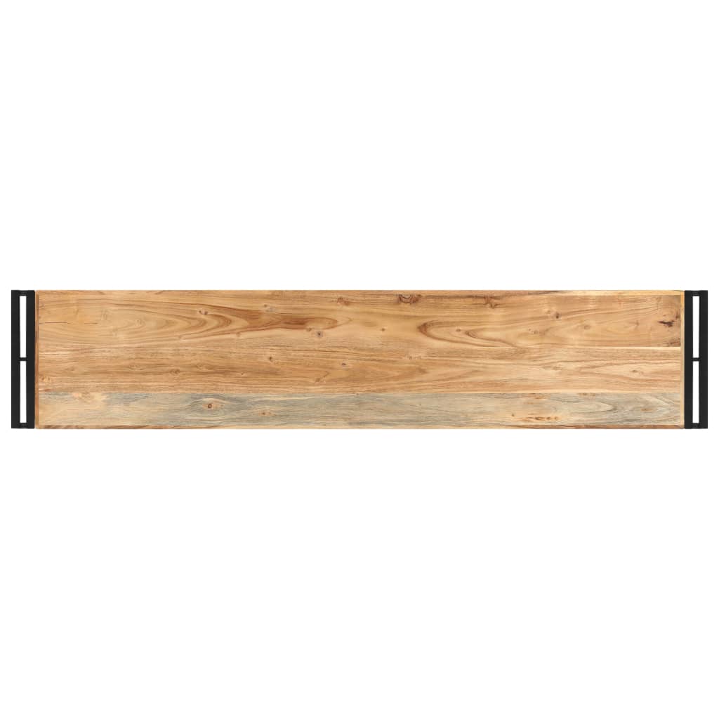 vidaXL Konzolna mizica 150x30x75 cm trden akacijev les