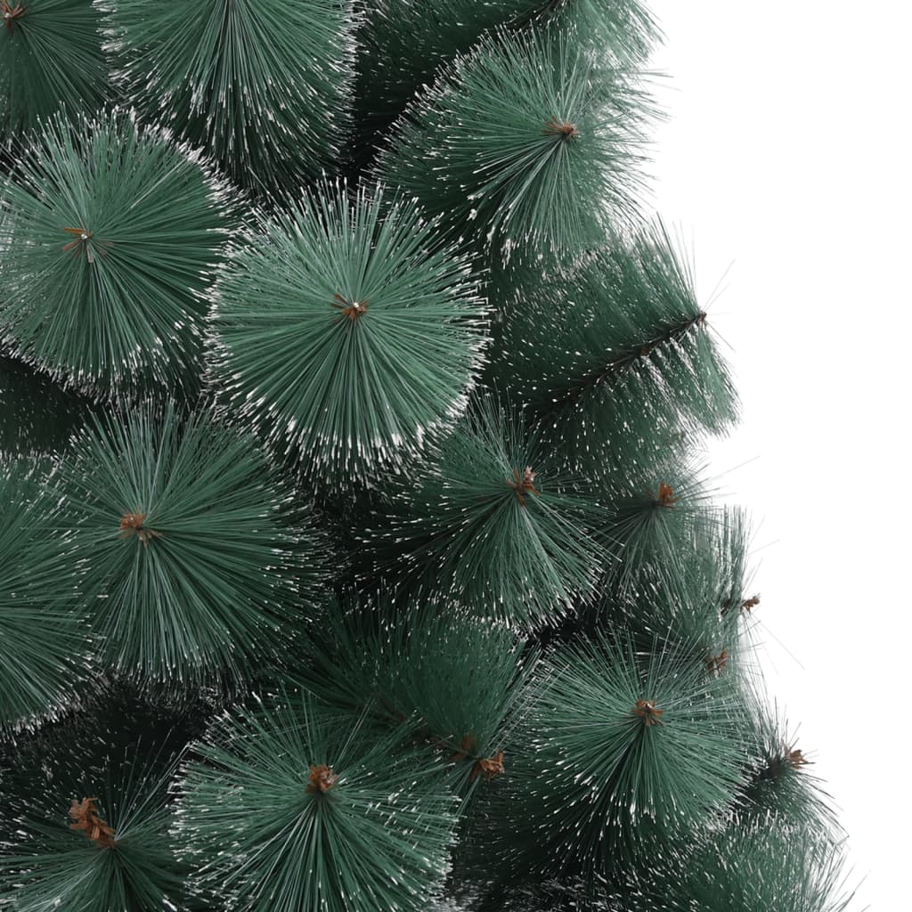 vidaXL Umetna osvetljena novoletna jelka s stojalom zelena 240 cm PET