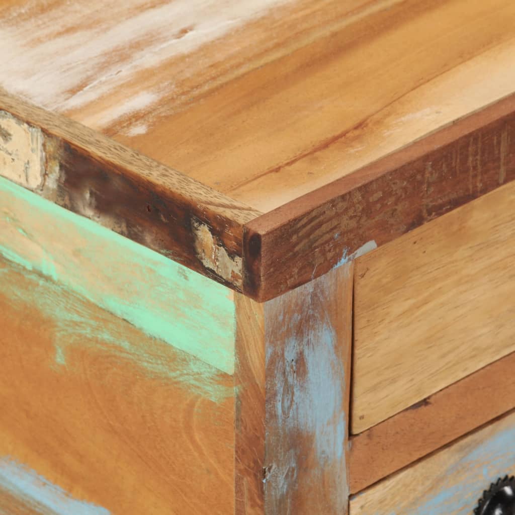 vidaXL Klubska mizica iz predelanega lesa 70x70x38 cm