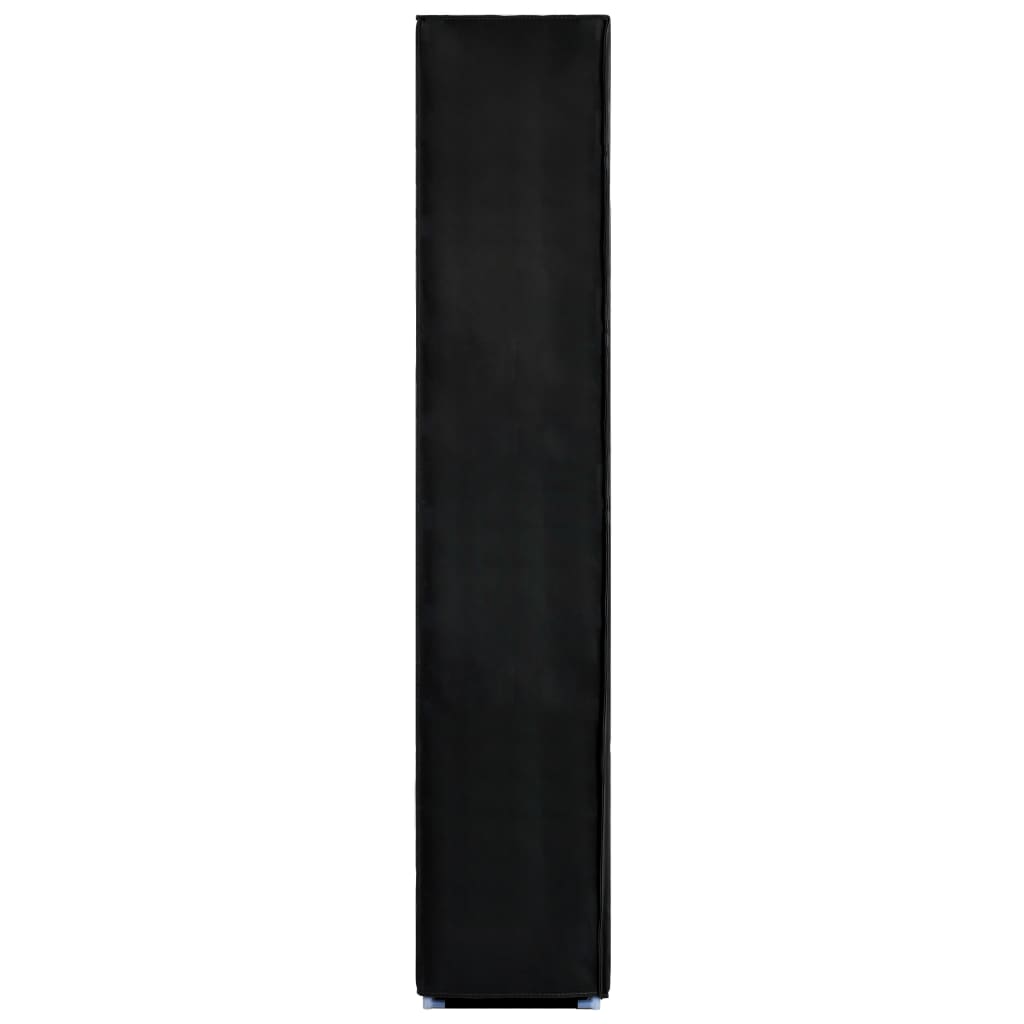 vidaXL Omarica za čevlje črna 60x30x166 cm iz blaga