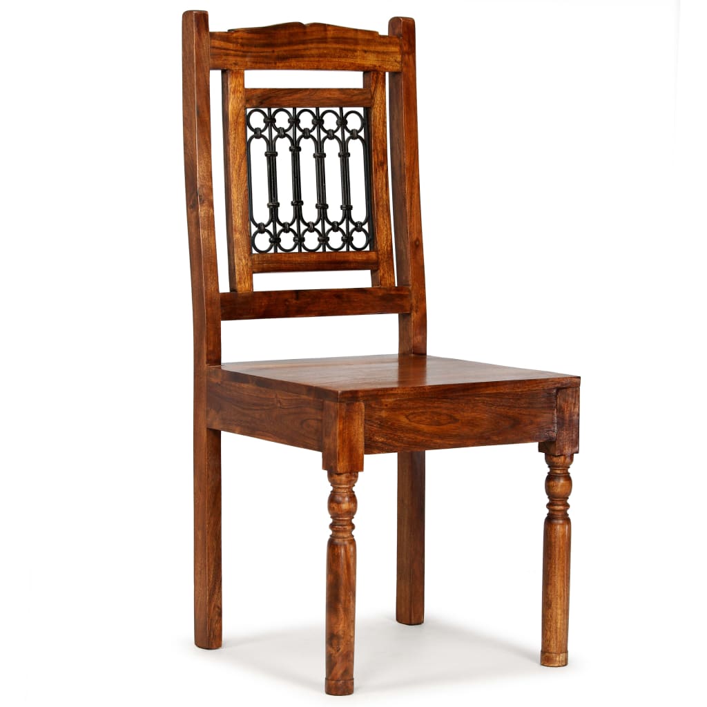 vidaXL Jedilni stoli 4 kosi trden les in palisander klasične oblike