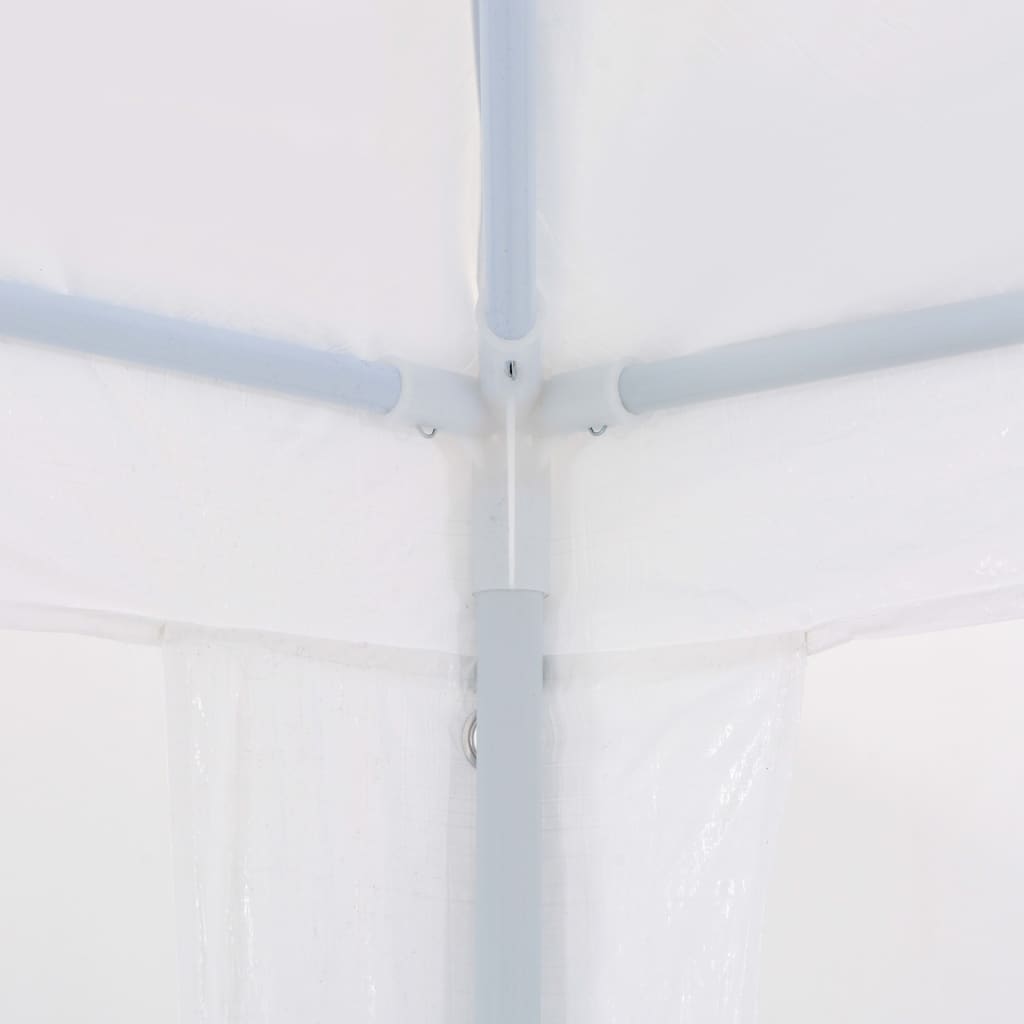 vidaXL Vrtni šotor 3x9 m PE bele barve