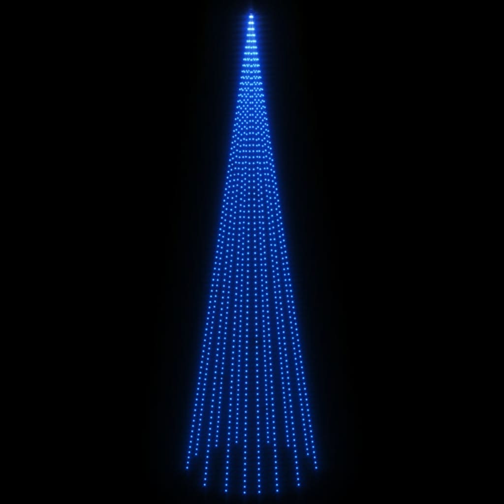vidaXL Novoletna jelka iz 1134 modrih LED lučk 800 cm