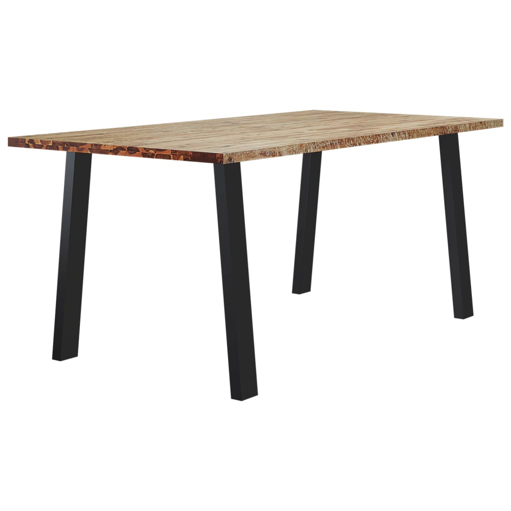 vidaXL Jedilna miza 150x90x75 cm trden akacijev les