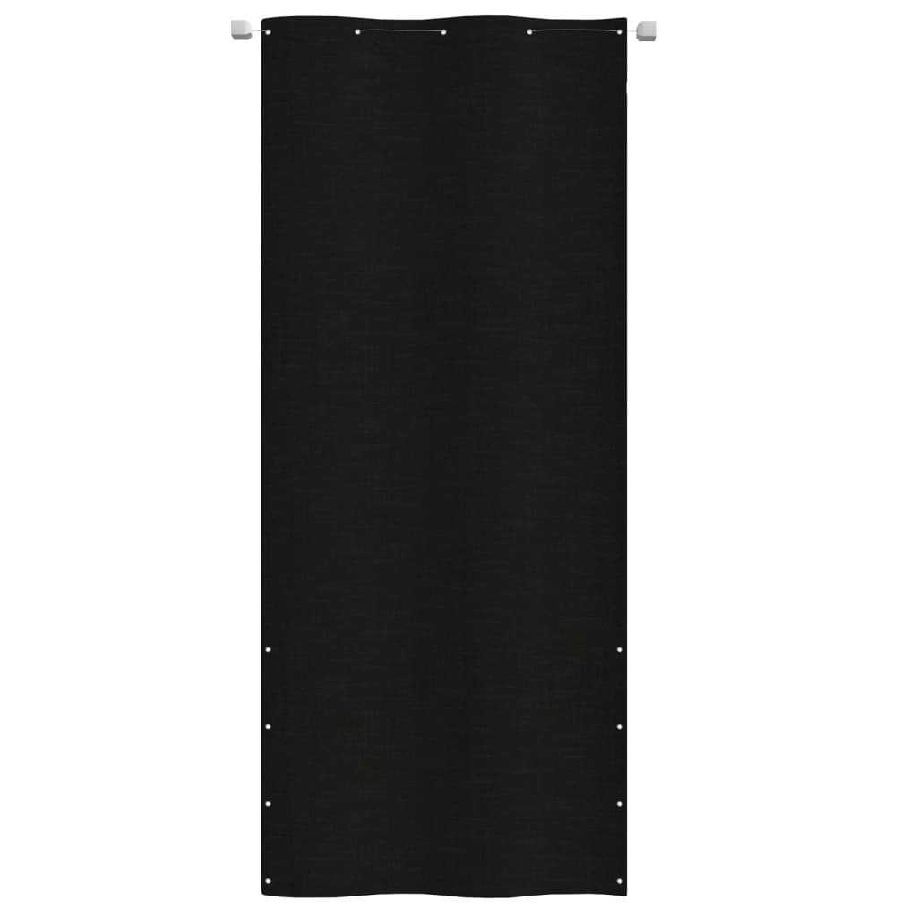vidaXL Balkonsko platno črno 100x240 cm tkanina Oxford