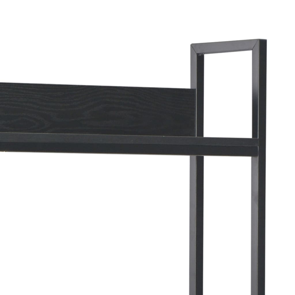 vidaXL Računalniška miza črna 120x60x138 cm