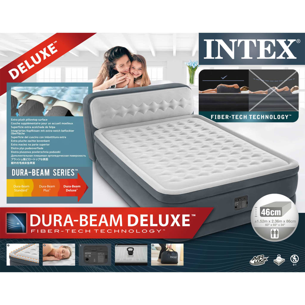 Intex Napihljiva postelja Dura-Beam Deluxe Ultra Plush Headboard 86 cm