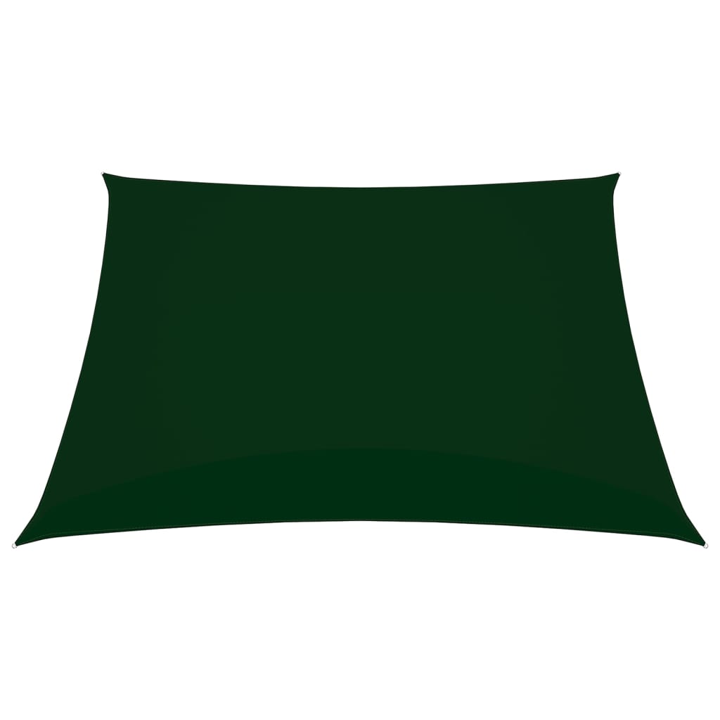 vidaXL Senčno jadro oksford blago kvadratno 3,6x3,6 m temno zeleno
