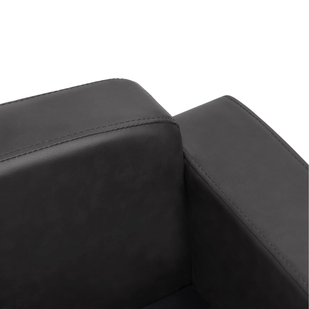 vidaXL Pasji kavč temno siv 80x50x40 cm umetno usnje