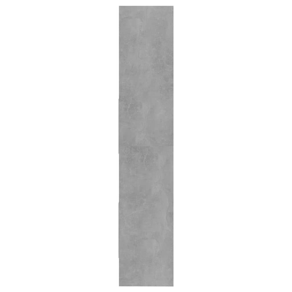 vidaXL Knjižna omara betonsko siva 40x35x180 cm iverna plošča