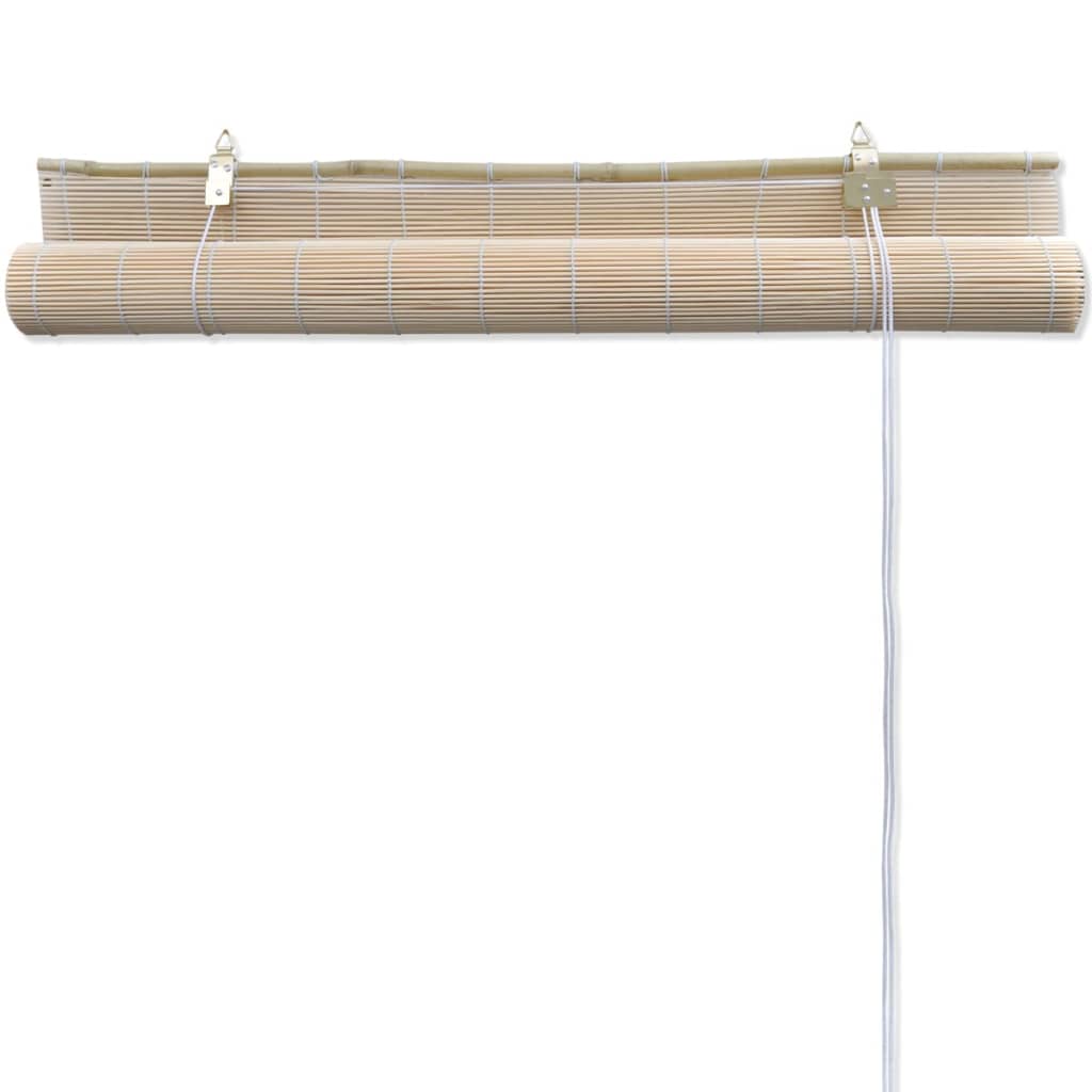 vidaXL Rolo senčilo iz naravnega bambusa 4 kosi 120x160 cm