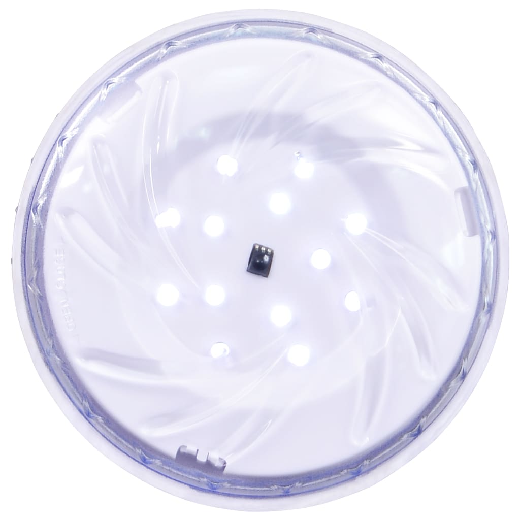 vidaXL Potopna plavajoča LED svetilka za bazen z daljincem bela