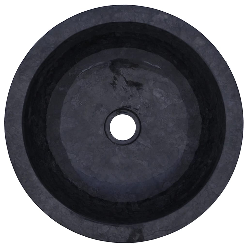 vidaXL Umivalnik 40x12 cm marmor črn